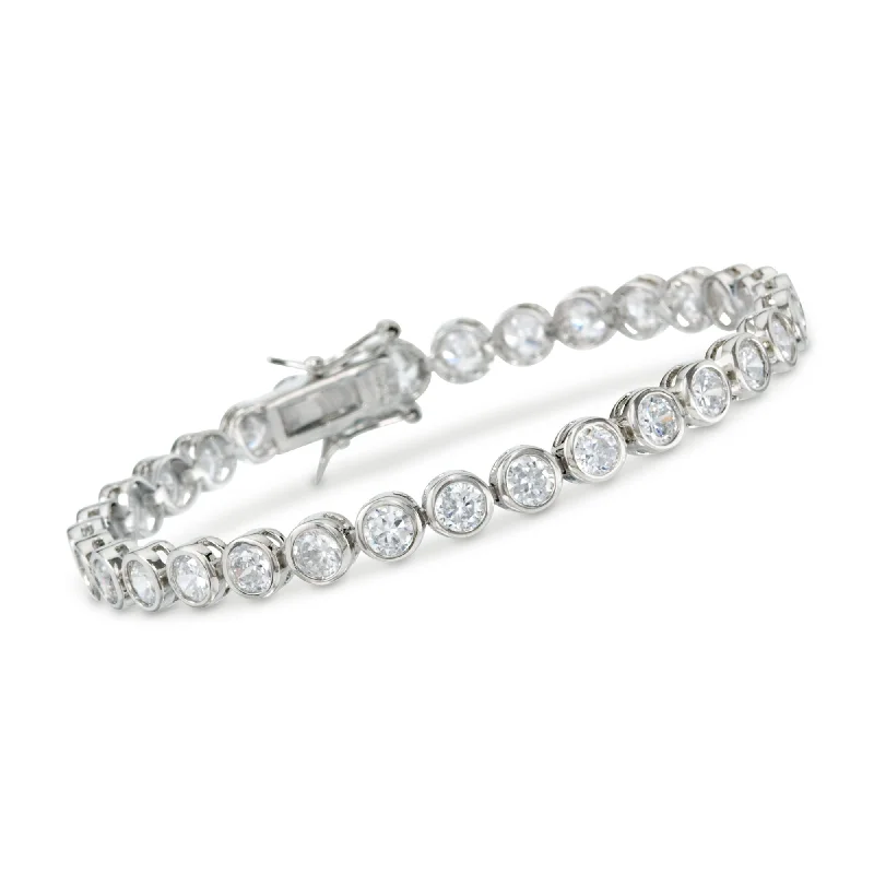 Ross-Simons CZ Tennis Bracelet in Sterling Silver