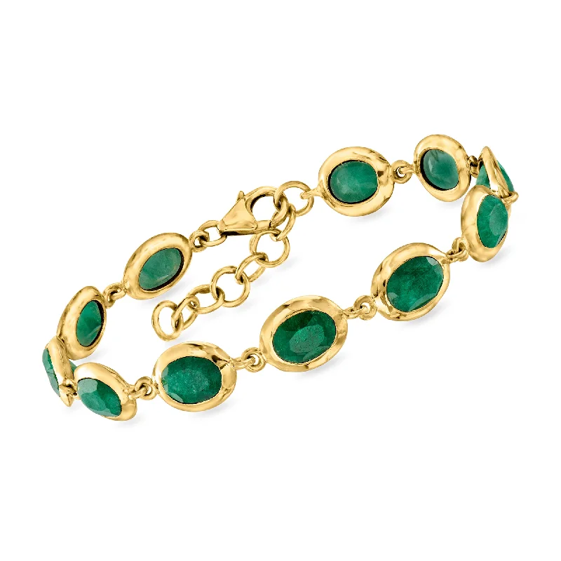 Don't Miss These Dazzling Jewelry Discounts Ross-Simons Emerald Bracelet in 18kt Gold Over Sterling Don't Miss These Dazzling Jewelry Discounts Ross-Simons Emerald Bracelet in 18kt Gold Over Sterling