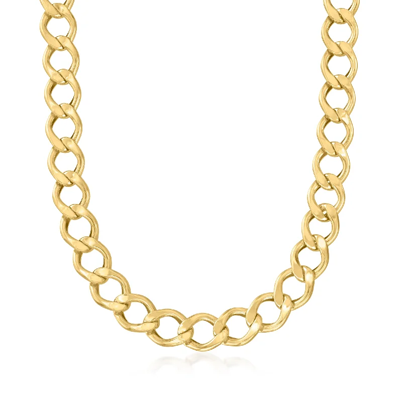 Exclusive Jewelry Offers – Shine For Less Ross-Simons Italian 14kt Yellow Gold Chunky Curb-Link Necklace