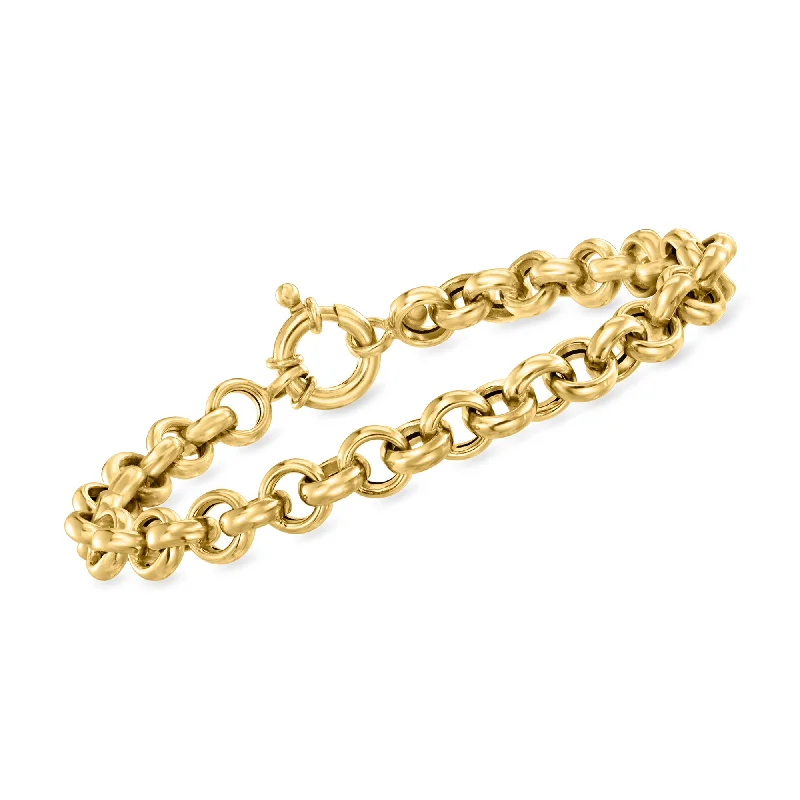 Grab Stylish Jewelry Before The Sale Ends Ross-Simons Italian 14kt Yellow Gold Rolo-Chain Bracelet