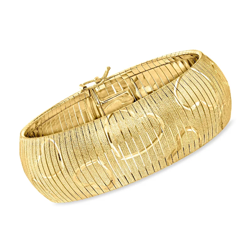 Exclusive Jewelry Sale – Shine For Less Ross-Simons Italian 20mm 18kt Gold Over Sterling Omega Heart Bracelet Exclusive Jewelry Sale – Shine For Less Ross-Simons Italian 20mm 18kt Gold Over Sterling Omega Heart Bracelet