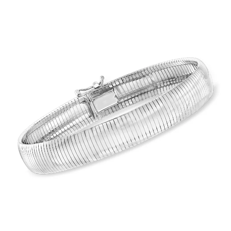Dazzle With Discounts – Shop Jewelry On Sale Ross-Simons Italian Sterling Silver Omega Bracelet Dazzle With Discounts – Shop Jewelry On Sale Ross-Simons Italian Sterling Silver Omega Bracelet