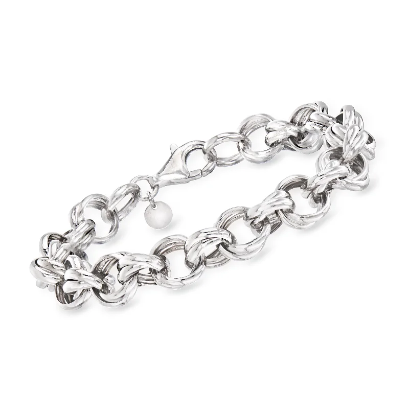 Chic And Stylish Jewelry At Exclusive Prices Ross-Simons Italian Sterling Silver Rolo Link Chain Bracelet Chic And Stylish Jewelry At Exclusive Prices Ross-Simons Italian Sterling Silver Rolo Link Chain Bracelet