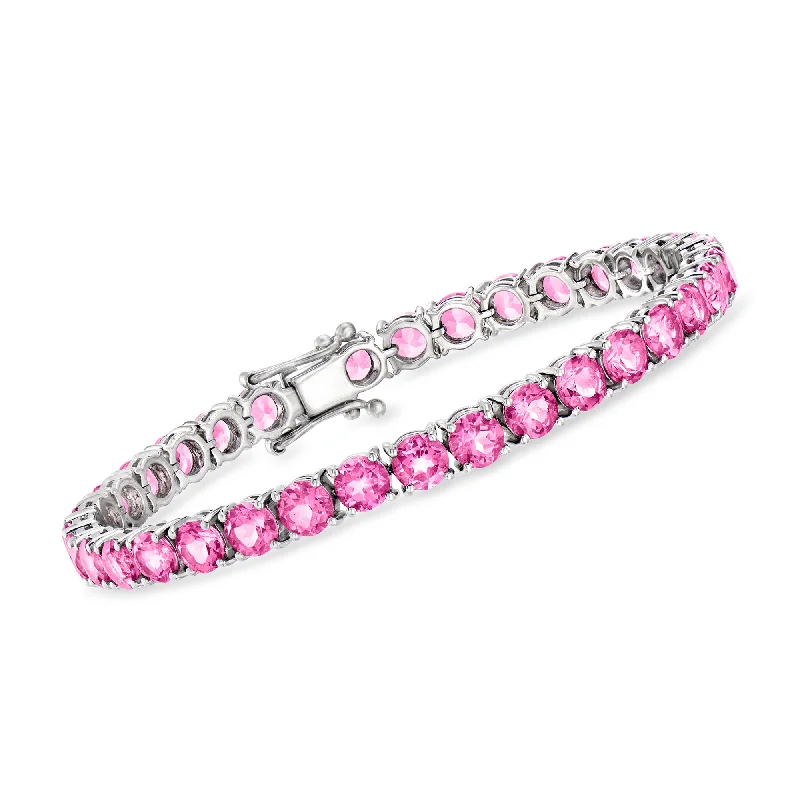 Jewelry Sale Alert – Shop Timeless Elegance Today Ross-Simons Pink Topaz Tennis Bracelet in Sterling Silver