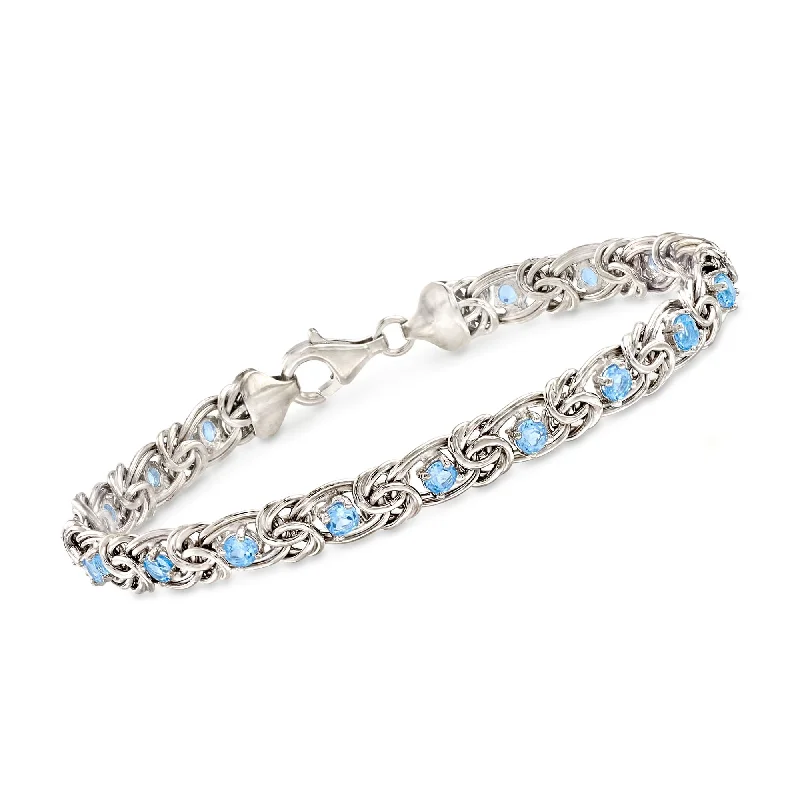 Unlock Unbeatable Jewelry Deals Before They’Re Gone Ross-Simons Sky Blue Topaz Byzantine Bracelet in Sterling Silver Unlock Unbeatable Jewelry Deals Before They’Re Gone Ross-Simons Sky Blue Topaz Byzantine Bracelet in Sterling Silver