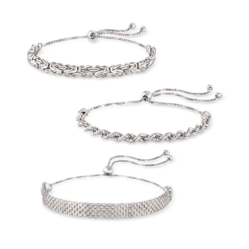 Limited-Stock Jewelry Sale – Once It's Gone, It's Gone Ross-Simons Sterling Silver Jewelry Set: Multi-Link Bolo Bracelets Limited-Stock Jewelry Sale – Once It's Gone, It's Gone Ross-Simons Sterling Silver Jewelry Set: Multi-Link Bolo Bracelets