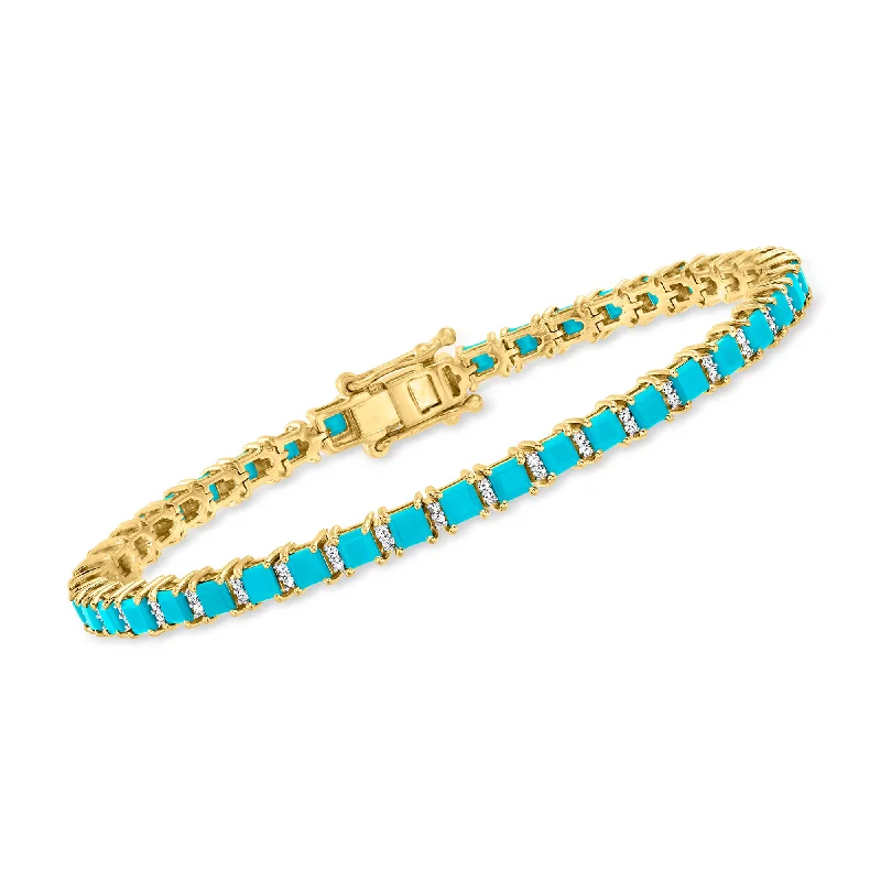 Exclusive Jewelry Sale – Grab Timeless Pieces Now Ross-Simons Turquoise and . Diamond Tennis Bracelet in 18kt Gold Over Sterling Exclusive Jewelry Sale – Grab Timeless Pieces Now Ross-Simons Turquoise and . Diamond Tennis Bracelet in 18kt Gold Over Sterling