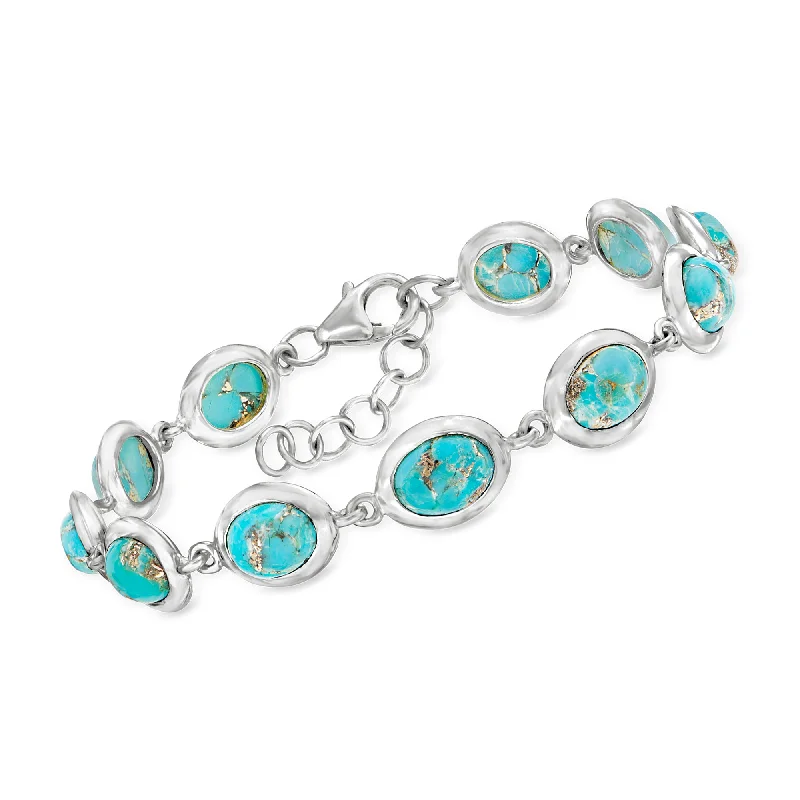 Grab Stylish Jewelry Before The Sale Ends Ross-Simons Turquoise Bracelet in Sterling Silver Grab Stylish Jewelry Before The Sale Ends Ross-Simons Turquoise Bracelet in Sterling Silver