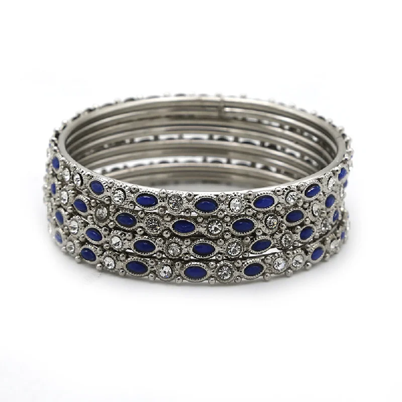 Silver Bangles & Bracelets for Women's - Blue