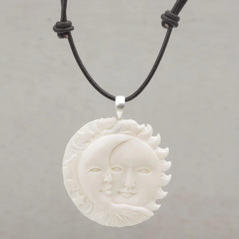 Personalized Jewelry Sale – Meaningful Gifts At Great Prices Stellar Guardians Bone & Leather Pendant Necklace