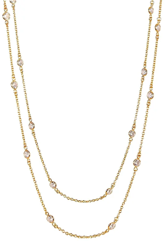 Limited-Time Jewelry Sale – Elegant Styles At Less Sterling Silver Cz Station Necklace