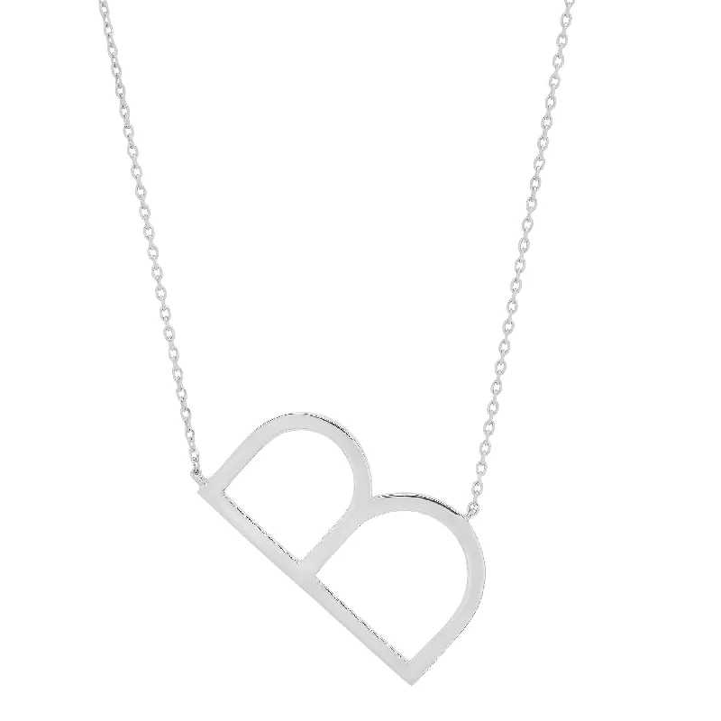 white - letter (b)