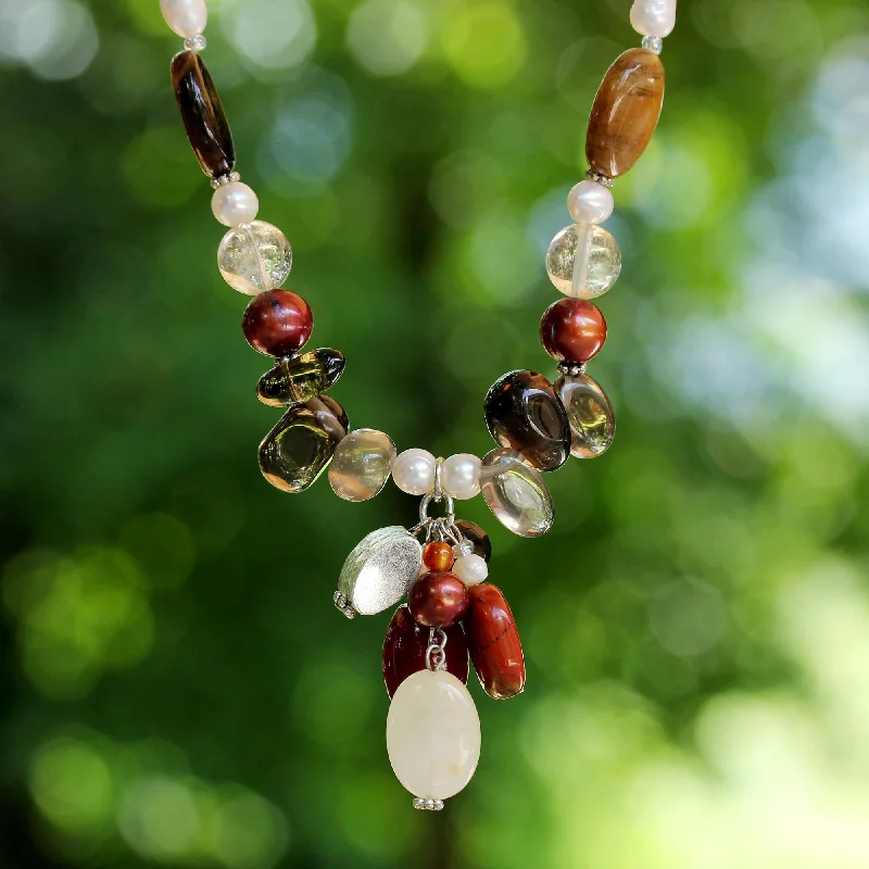 Premium Diamond Jewelry For Unforgettable Moments Sun Goddess Multi-Gem Beaded Necklace