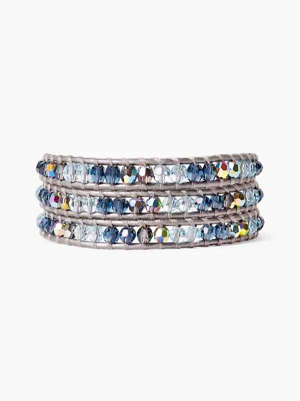 Shop Signature Jewelry Styles At Exclusive Prices Women's 3 Wrapped Bracelet In Blue Mix Shop Signature Jewelry Styles At Exclusive Prices Women's 3 Wrapped Bracelet In Blue Mix