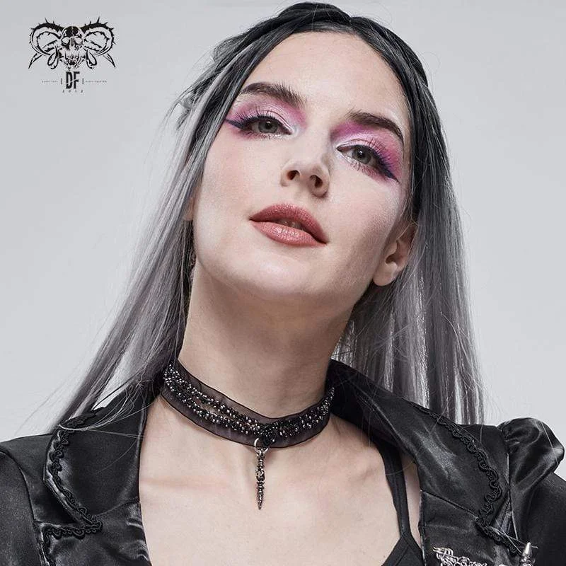 Buy More, Save More – Special Jewelry Discounts Women's Gothic Rose Bead Lace Necklace