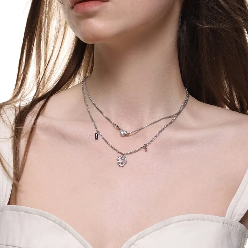 Fine Jewelry, Limited-Time Offers Available Women's Punk Diamante Layered Necklace