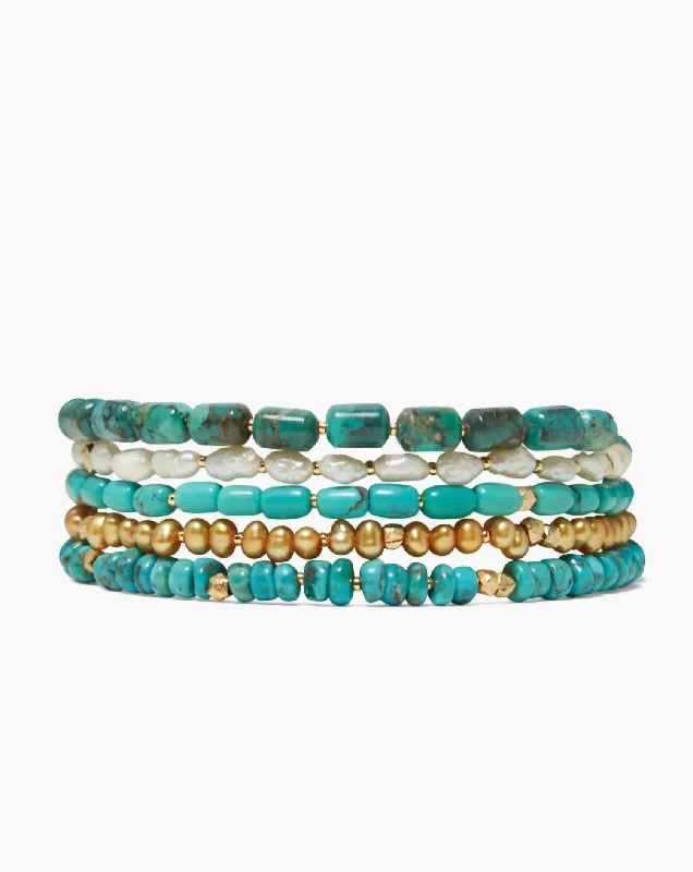 Handcrafted Beauty At Affordable Prices Women's Riviera Wrap Bracelet In Turquoise Handcrafted Beauty At Affordable Prices Women's Riviera Wrap Bracelet In Turquoise