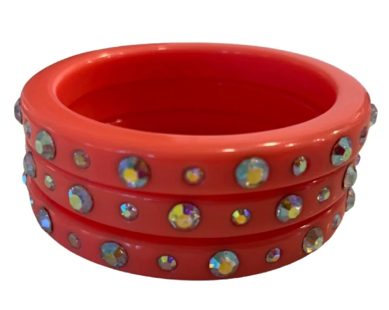 Best Jewelry Deals – Premium Quality At Exclusive Discounts Women's Shimmer Bangles In Red Best Jewelry Deals – Premium Quality At Exclusive Discounts Women's Shimmer Bangles In Red