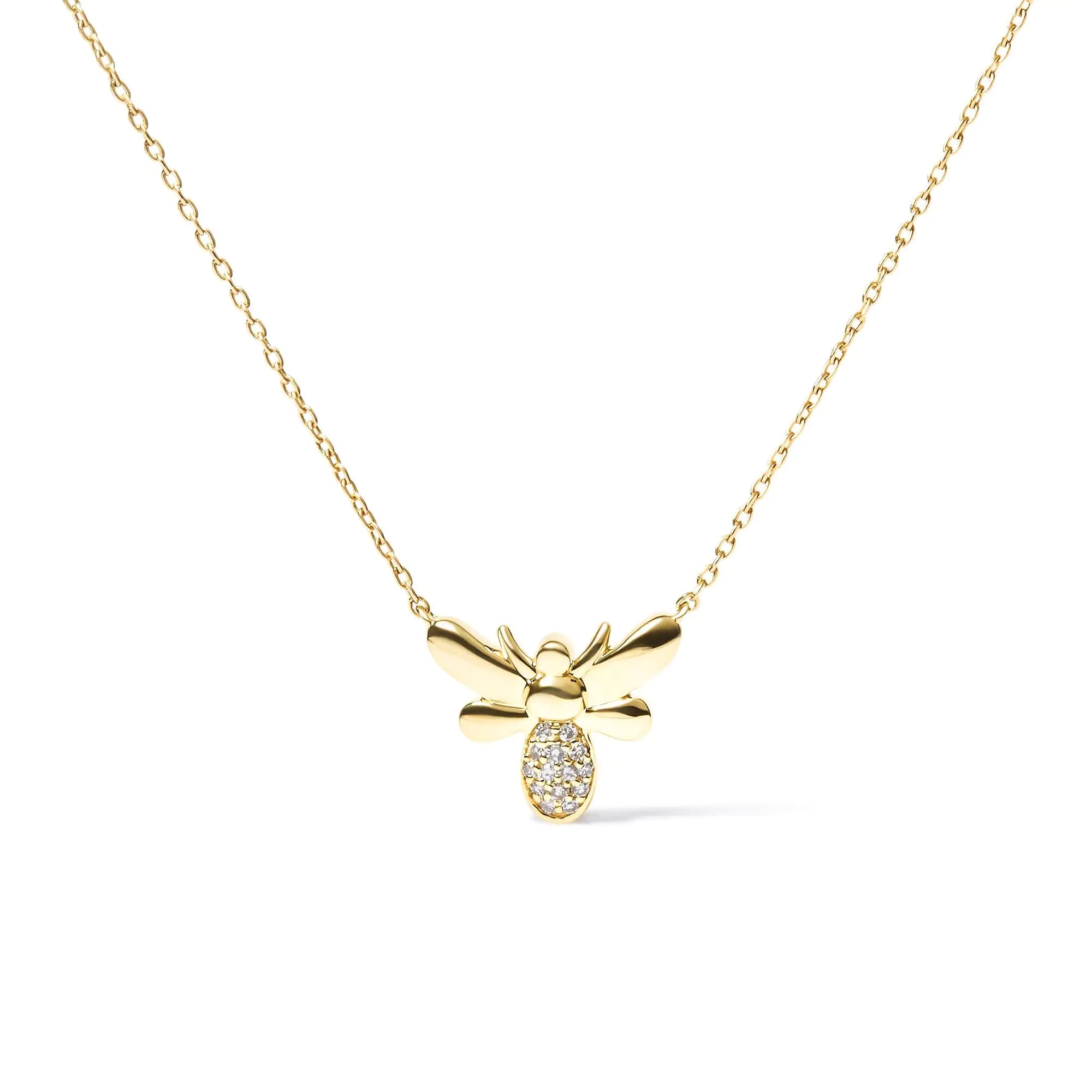 Bestselling Jewelry Now On Sale – Elevate Your Look 10K Gold Diamond Bumble Bee Necklace Bestselling Jewelry Now On Sale – Elevate Your Look 10K Gold Diamond Bumble Bee Necklace