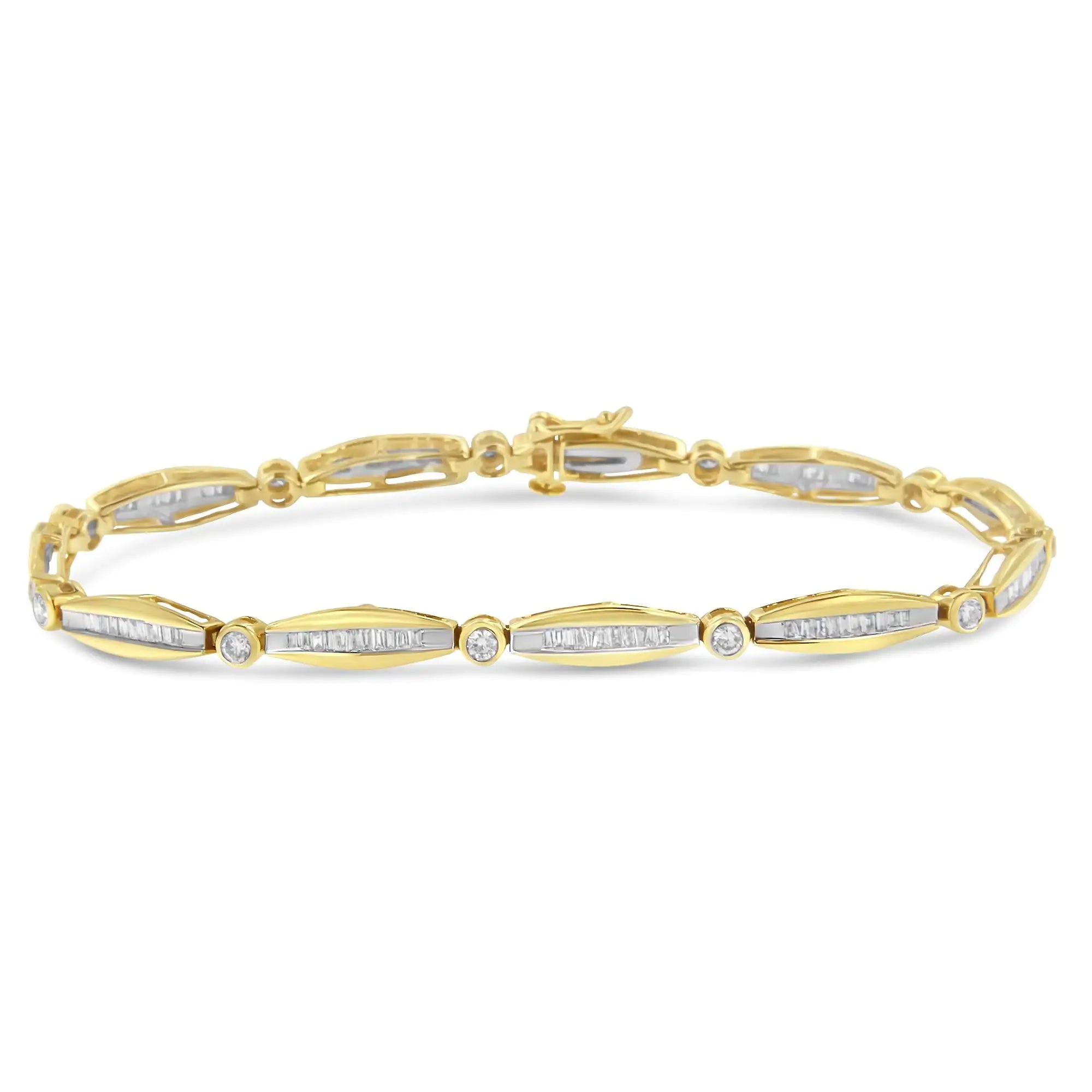 Premium Jewelry At Special Low Prices For A Limited Time 14K Gold with Round Brilliant-Cut Diamond Tennis Bracelet Premium Jewelry At Special Low Prices For A Limited Time 14K Gold with Round Brilliant-Cut Diamond Tennis Bracelet