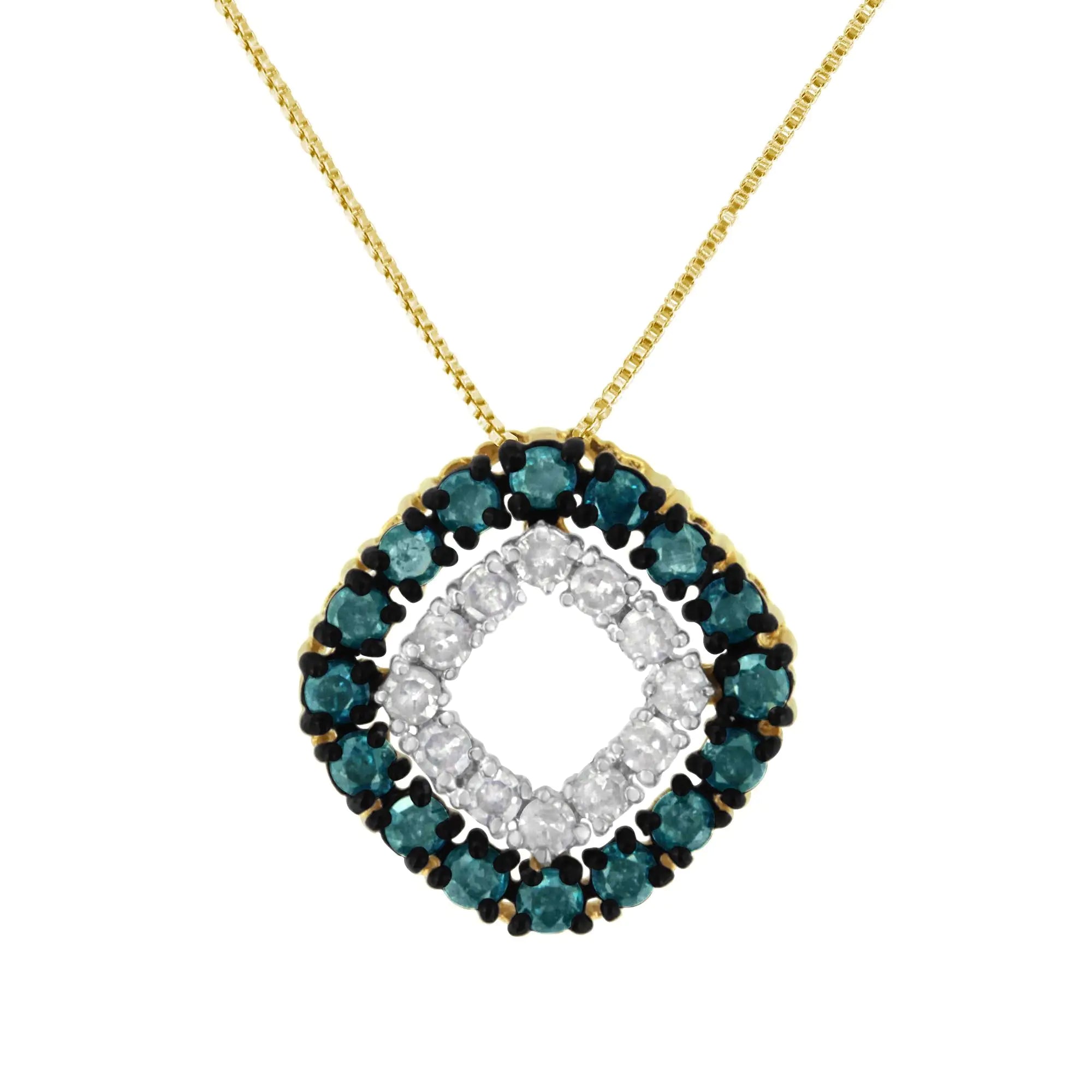 Discounted Luxury Jewelry – Shine Without The Splurge 14K Gold with Diamond Square Necklace Discounted Luxury Jewelry – Shine Without The Splurge 14K Gold with Diamond Square Necklace
