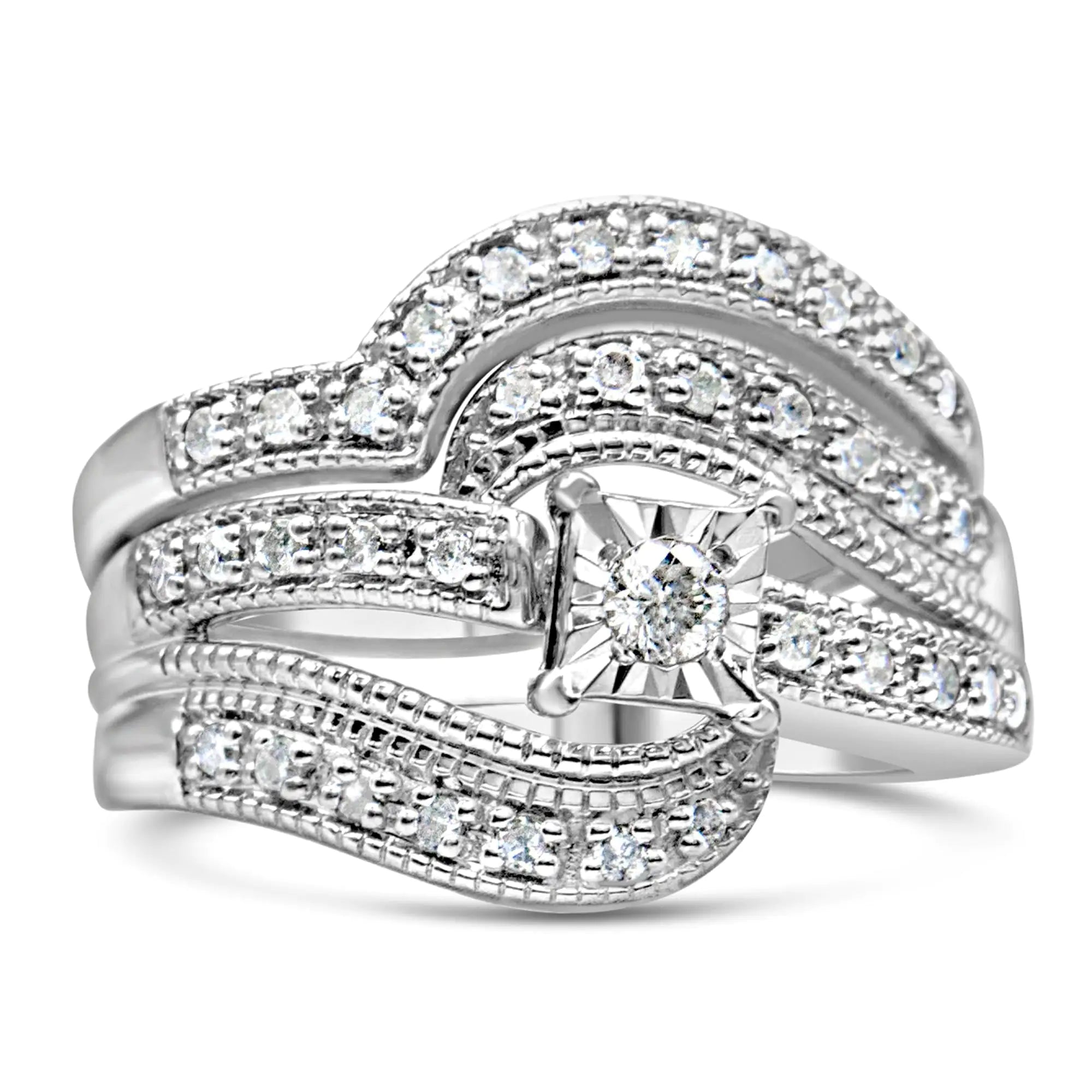Handcrafted Jewelry Sale – Unique Designs At Low Prices 925 Sterling Silver with Round Diamond Ring Handcrafted Jewelry Sale – Unique Designs At Low Prices 925 Sterling Silver with Round Diamond Ring
