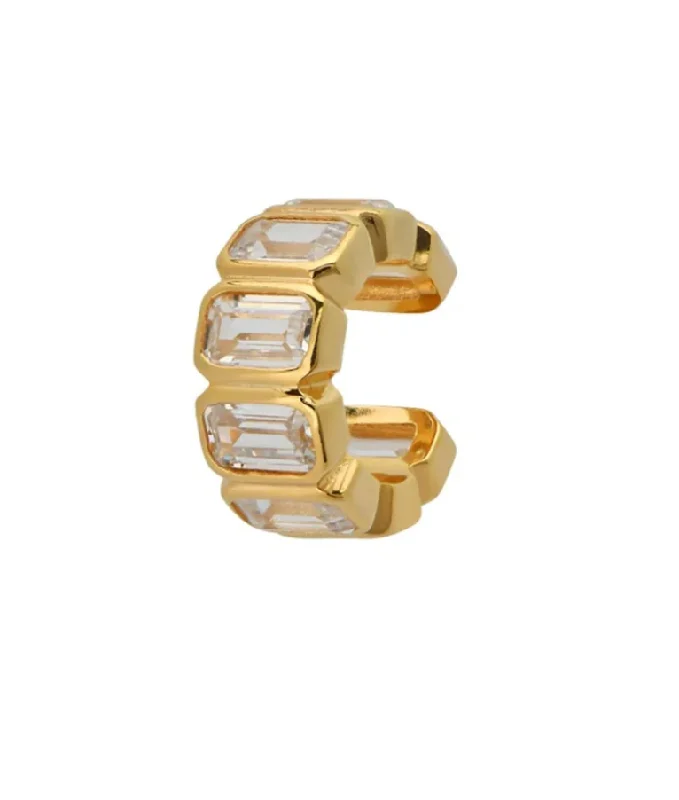 Unbeatable Offers On Luxury And Everyday Jewelry Baguette cz ear cuff by Jurate