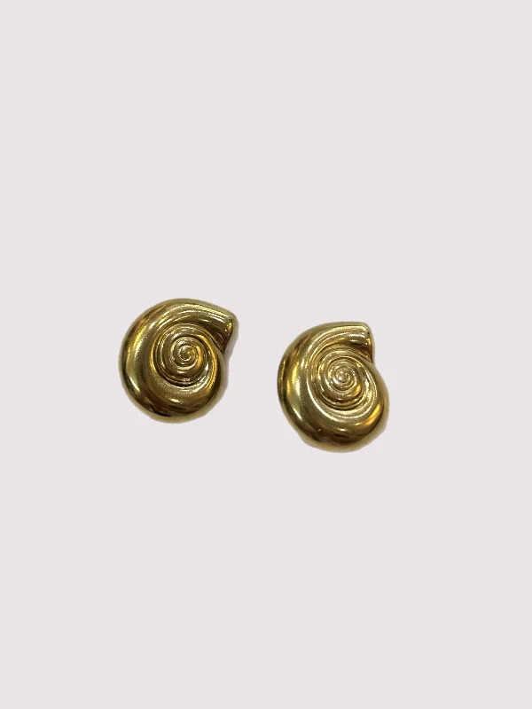Modern Statement Jewelry For Bold Styling Conch Shell Earrings by Charzie Jewelry