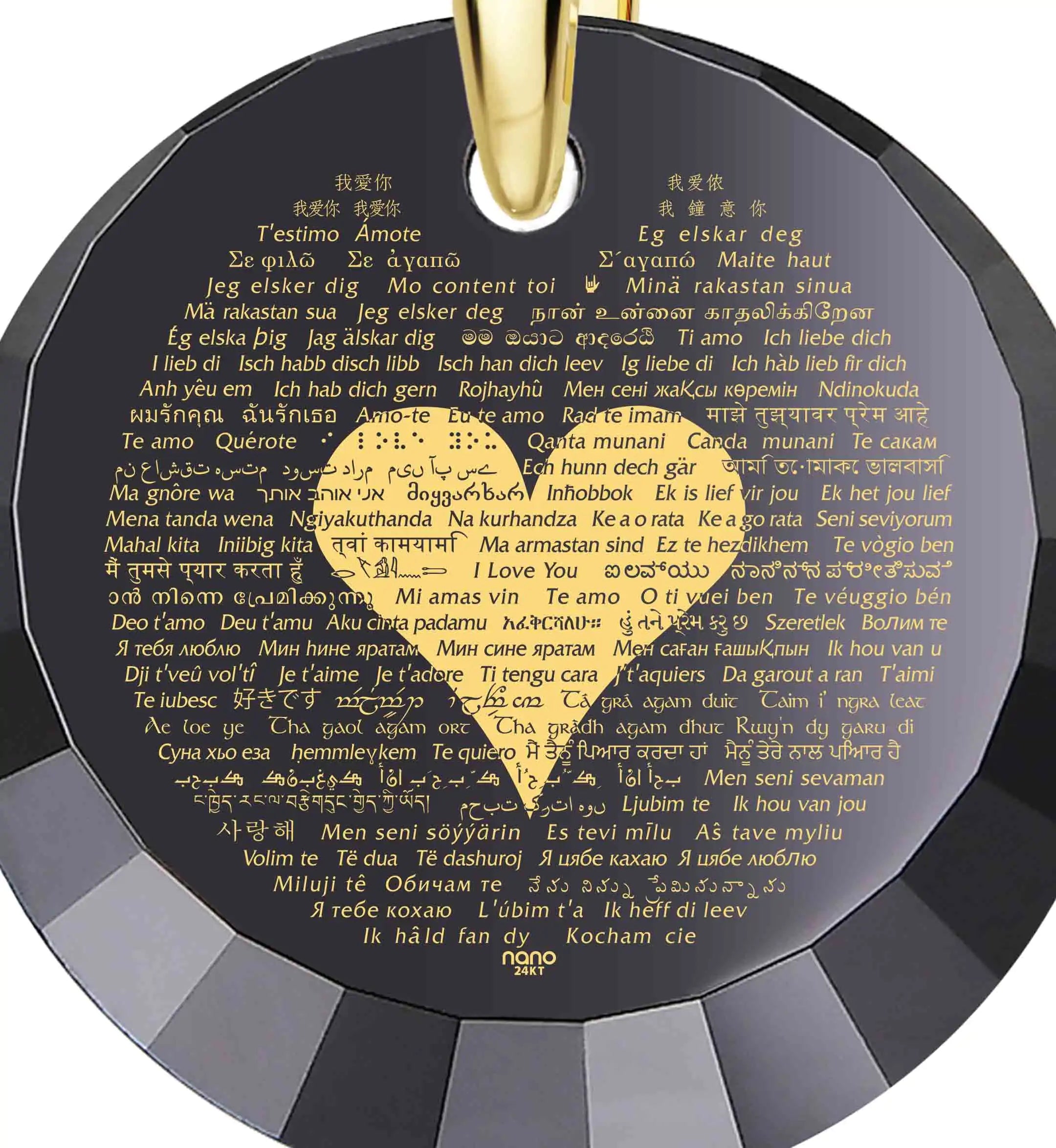 Grab Your Dream Jewelry At The Lowest Prices I Love You Gold Necklace