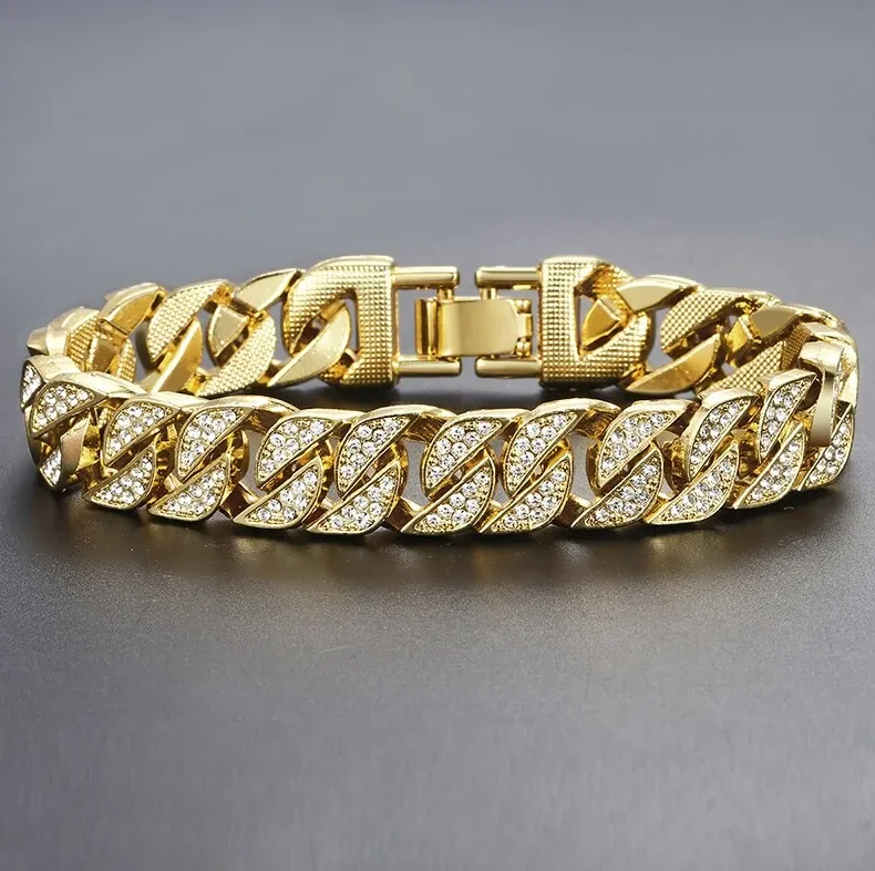 Discover Unique Jewelry With Special Limited-Time Offers Miami Curb Cuban Chain Bracelet For Men Gold