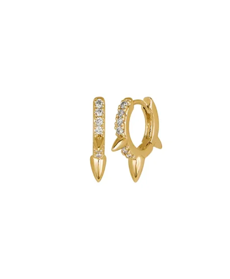Seasonal Jewelry Sale – Upgrade Your Collection Spike Huggie Hoop Earrings by Jurate