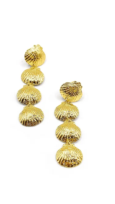 Elegant Rose Gold Jewelry For A Stylish Touch Waterproof Shell Dangle Earrings
