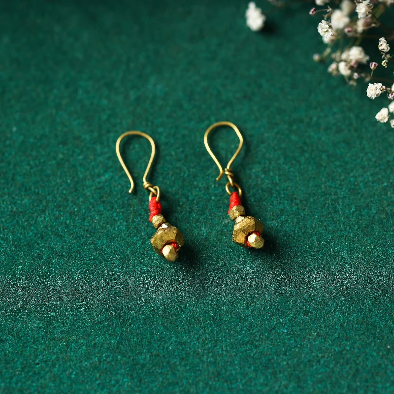 Affordable Luxury Jewelry For Every Occasion Tribal Odisha Dokra Threadwork Earrings