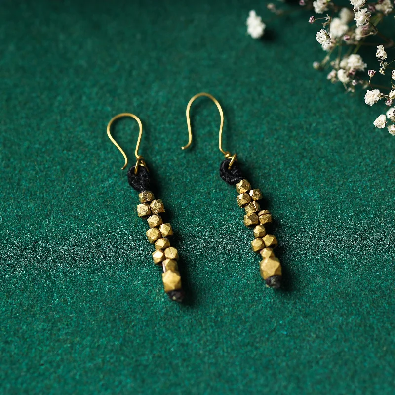 Handcrafted Jewelry Sale – Unique Designs At Low Prices Tribal Odisha Dokra Threadwork Earrings