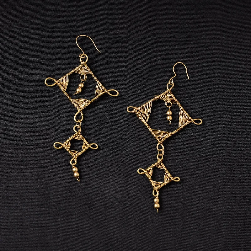 Shop Dazzling Rings, Earrings, And More At Special Discounts Brass Metal Handcrafted Dokra Earrings by Asalkaar