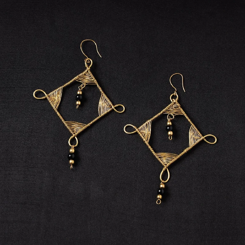 Chic And Stylish Jewelry At Discounted Prices Brass Metal Handcrafted Dokra Earrings by Asalkaar