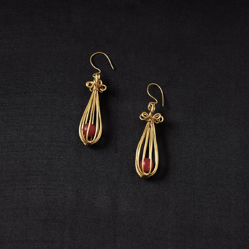 Sparkle For Less – Shop Jewelry Deals Now Brass Metal Handcrafted Dokra Earrings by Asalkaar