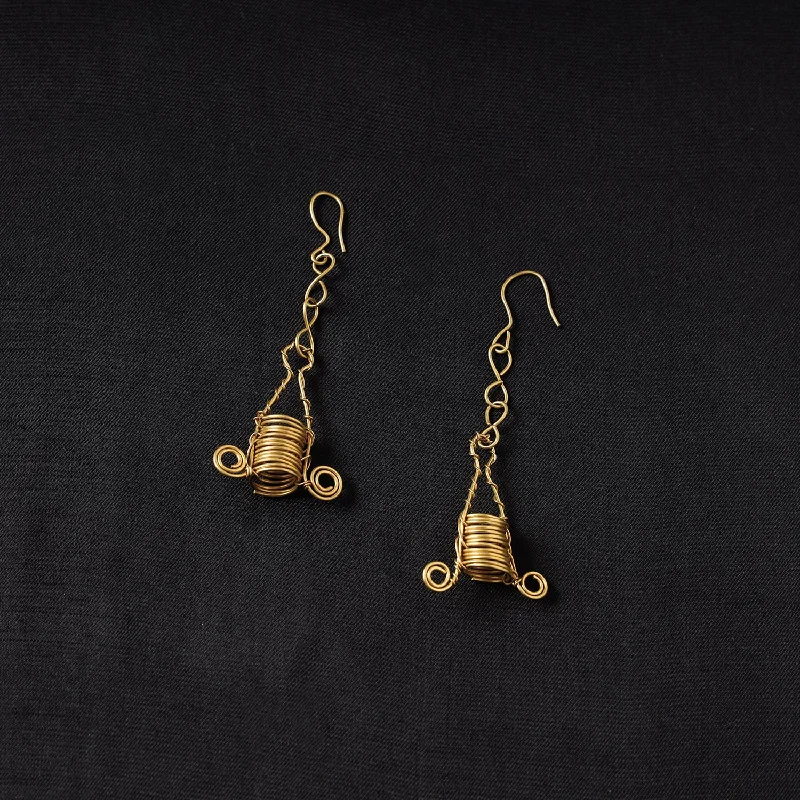 Get The Sparkle You Love At Prices You Adore Brass Metal Handcrafted Dokra Earrings by Asalkaar