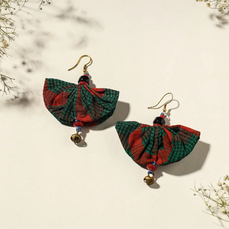 Fashion-Forward Jewelry At Incredible Prices Handcrafted Gamcha Fabart Beadwork Earrings by Rangila Dhaga