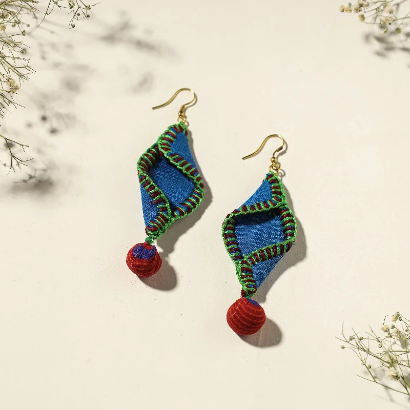 Jewelry Clearance Event – Last Chance For Stunning Deals Handcrafted Gamcha Fabart Beadwork Earrings by Rangila Dhaga