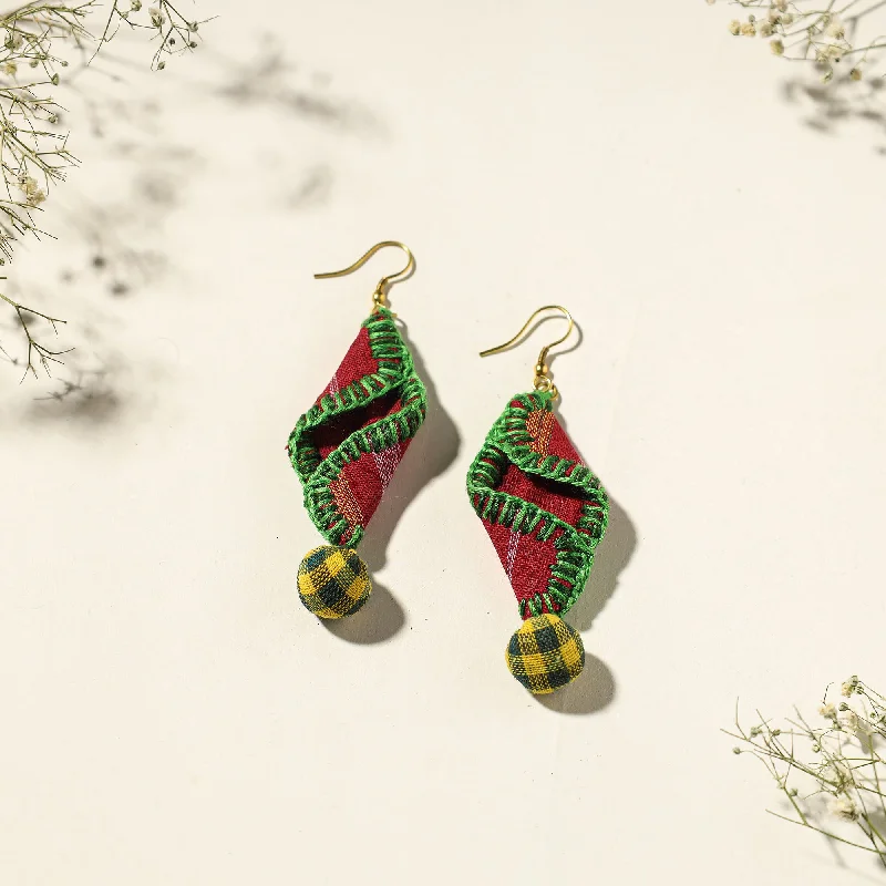Unmissable Jewelry Discounts – Elevate Your Look For Less Handcrafted Gamcha Fabart Beadwork Earrings by Rangila Dhaga