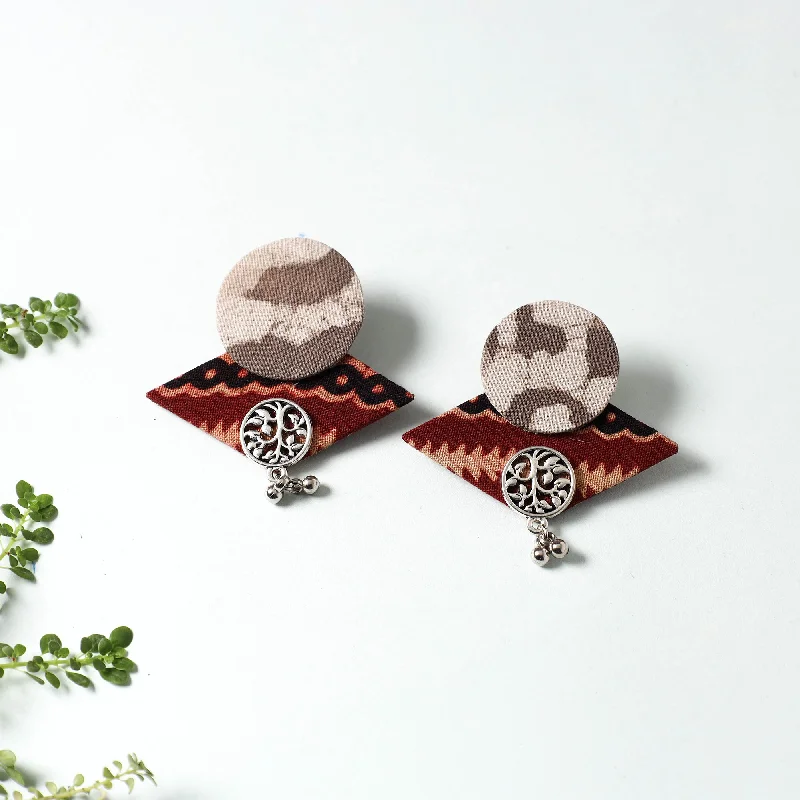 Bohemian-Inspired Jewelry For Free-Spirited Fashion Handcrafted Fabart Earrings by Asalkaar