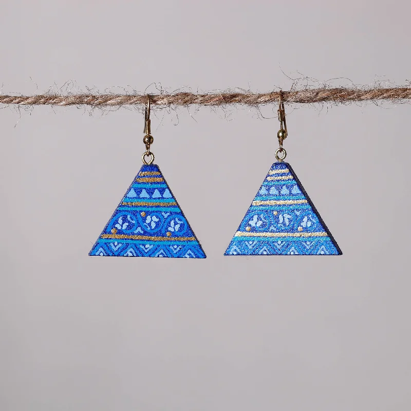 Miniature Handpainted Wooden Earrings