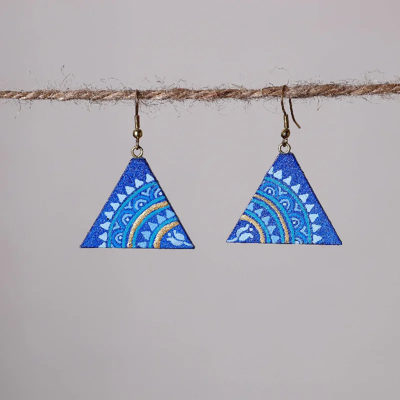 Miniature Handpainted Wooden Earrings