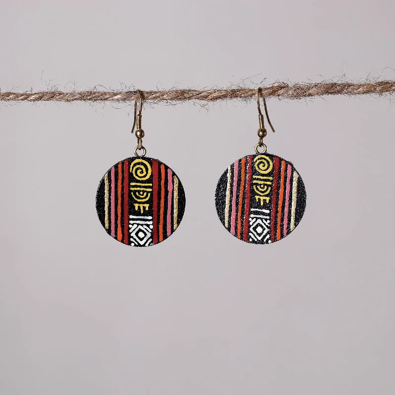 Miniature Handpainted Wooden Earrings