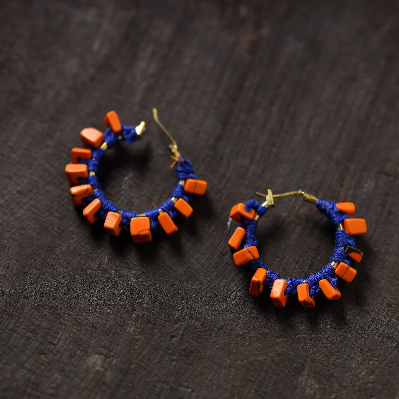 Exclusive Jewelry Discounts – Shop Now For Savings Nitya Handmade Thread & Stone Work Earrings 01
