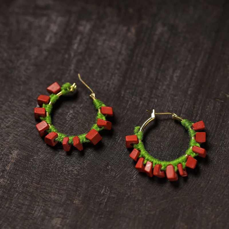 Dazzle In Elegance With Our Biggest Jewelry Sale Nensi Handmade Thread & Stone Work Earrings 17