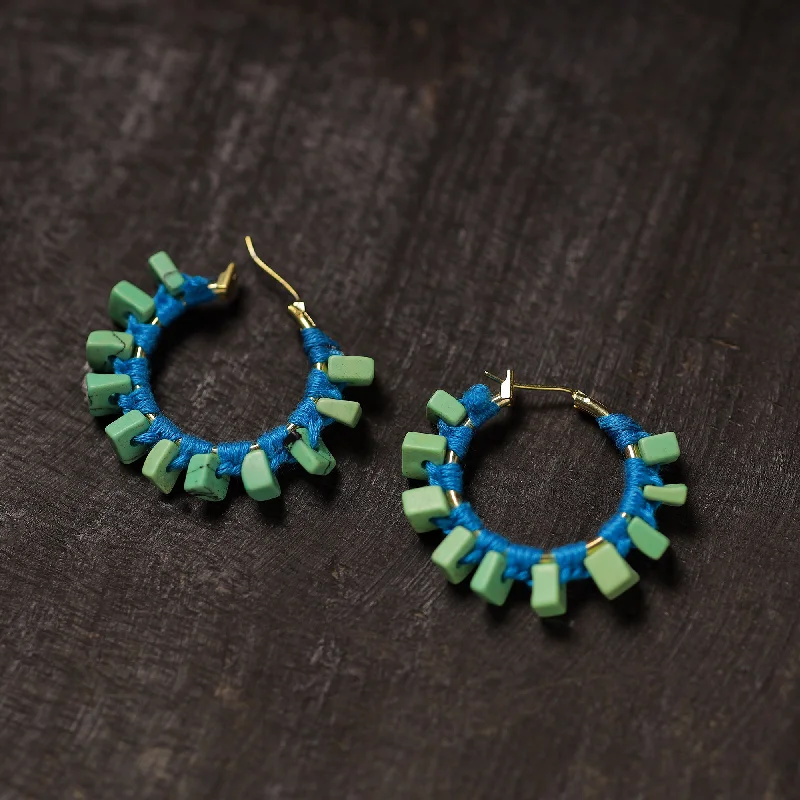 Seasonal Jewelry Sale – Upgrade Your Style Today Myra Handmade Thread & Stone Work Earrings 03
