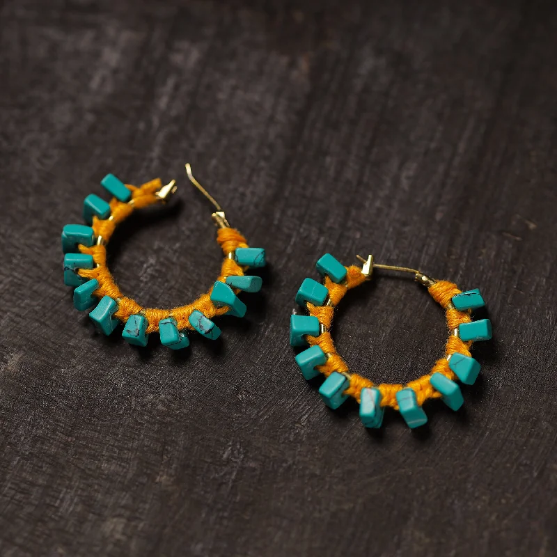 Best-Selling Jewelry Now Available At Special Deals Ishra Handmade Thread & Stone Work Earrings 05