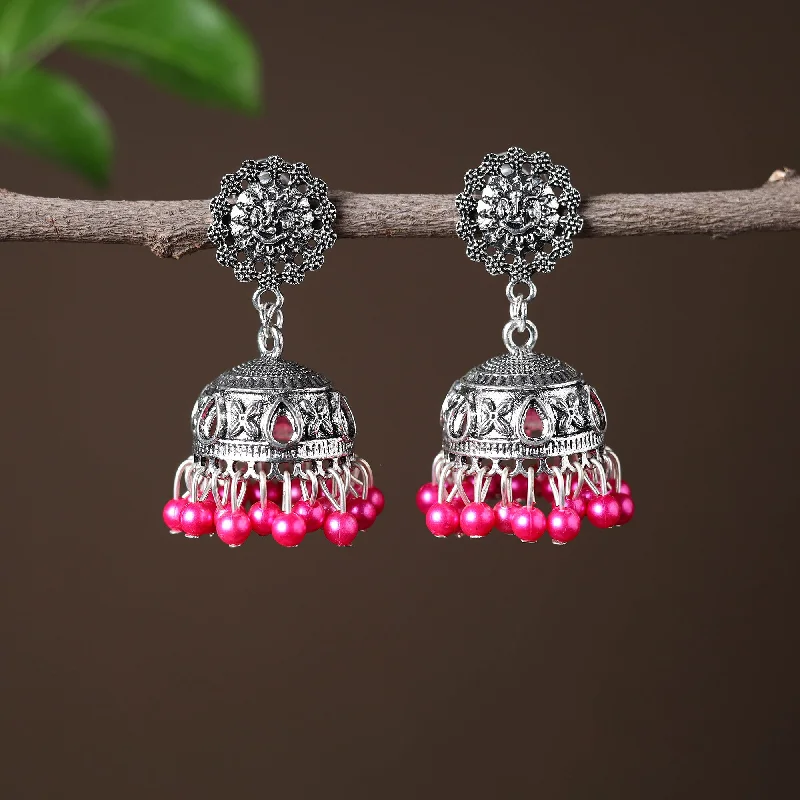 Premium Jewelry, Premium Discounts – Act Fast Ragini Handcrafted GS Beadwork Jhumki Earrings
